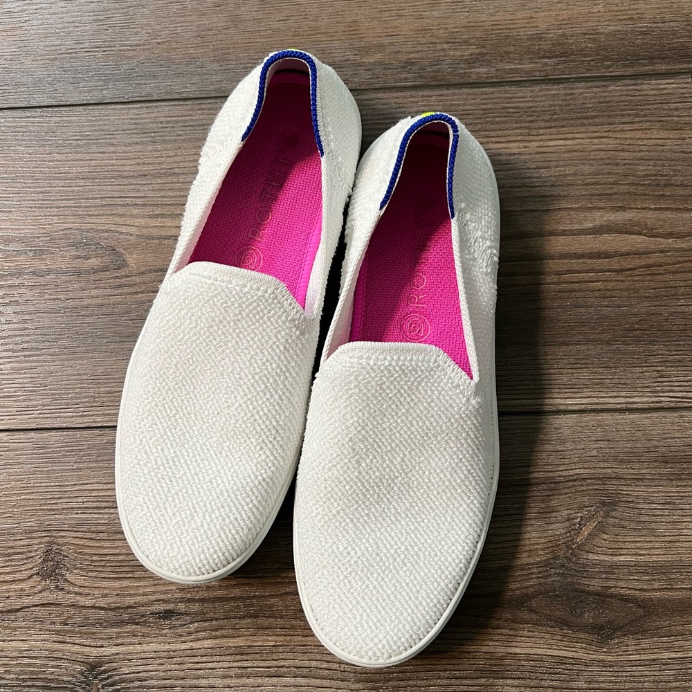 Rothy’s White Slip-On Sneaker Size 8